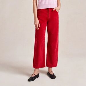 La Ligne Marilyn Mid-Rise Barrel Corduroy Pant